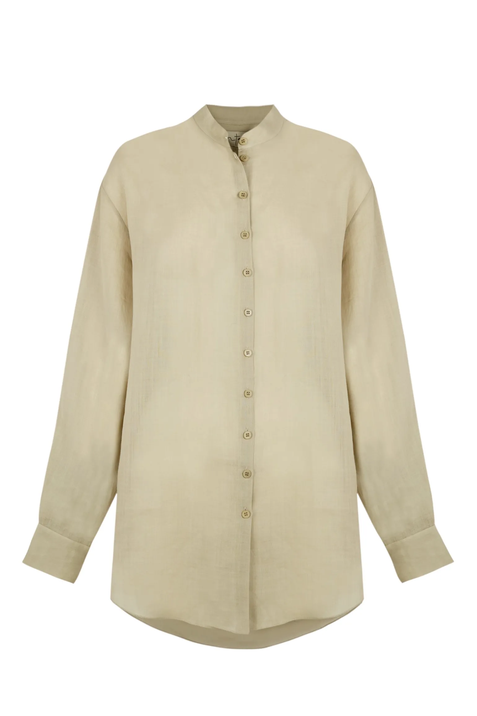Raoul, light gray ramie shirt