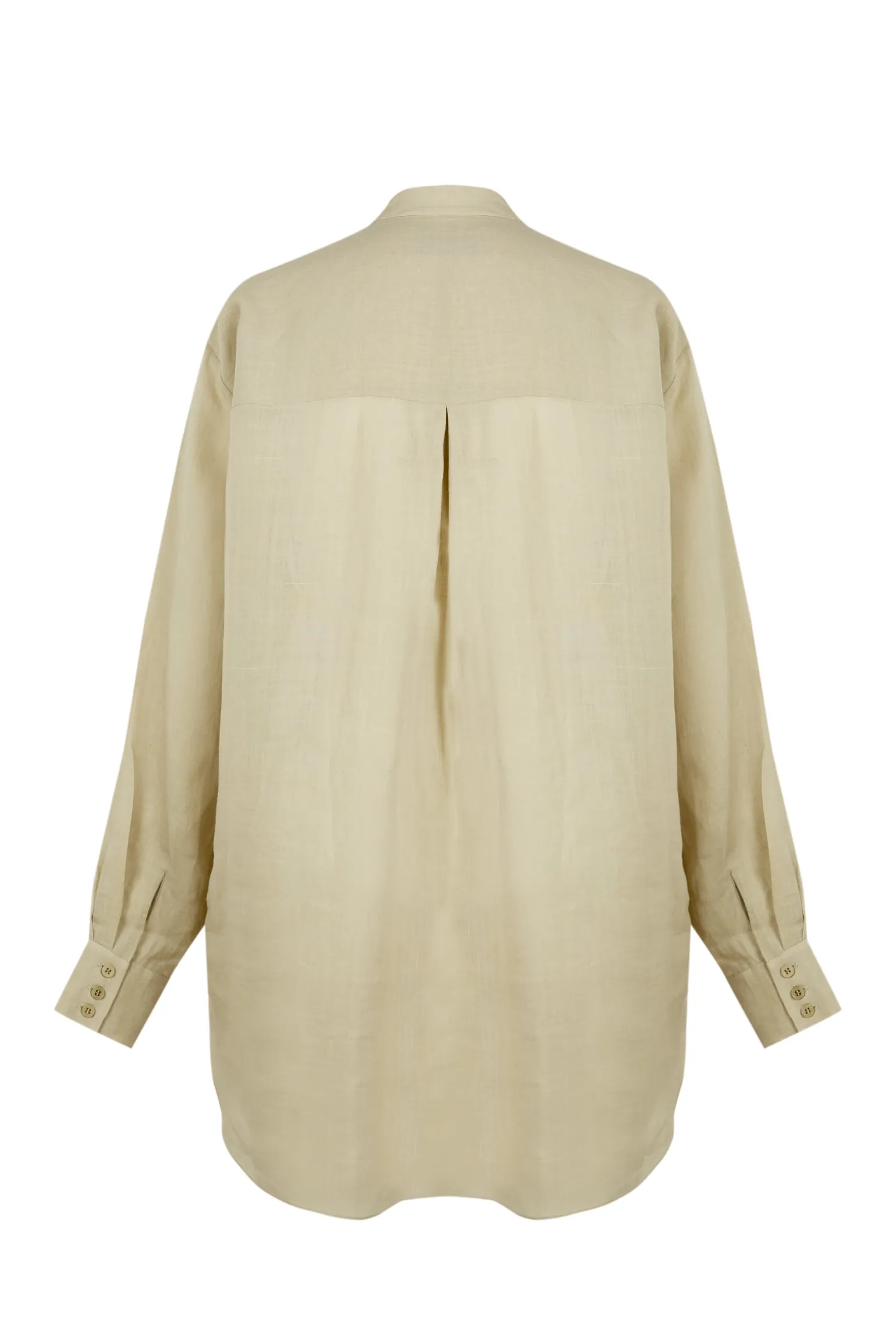Raoul, light gray ramie shirt