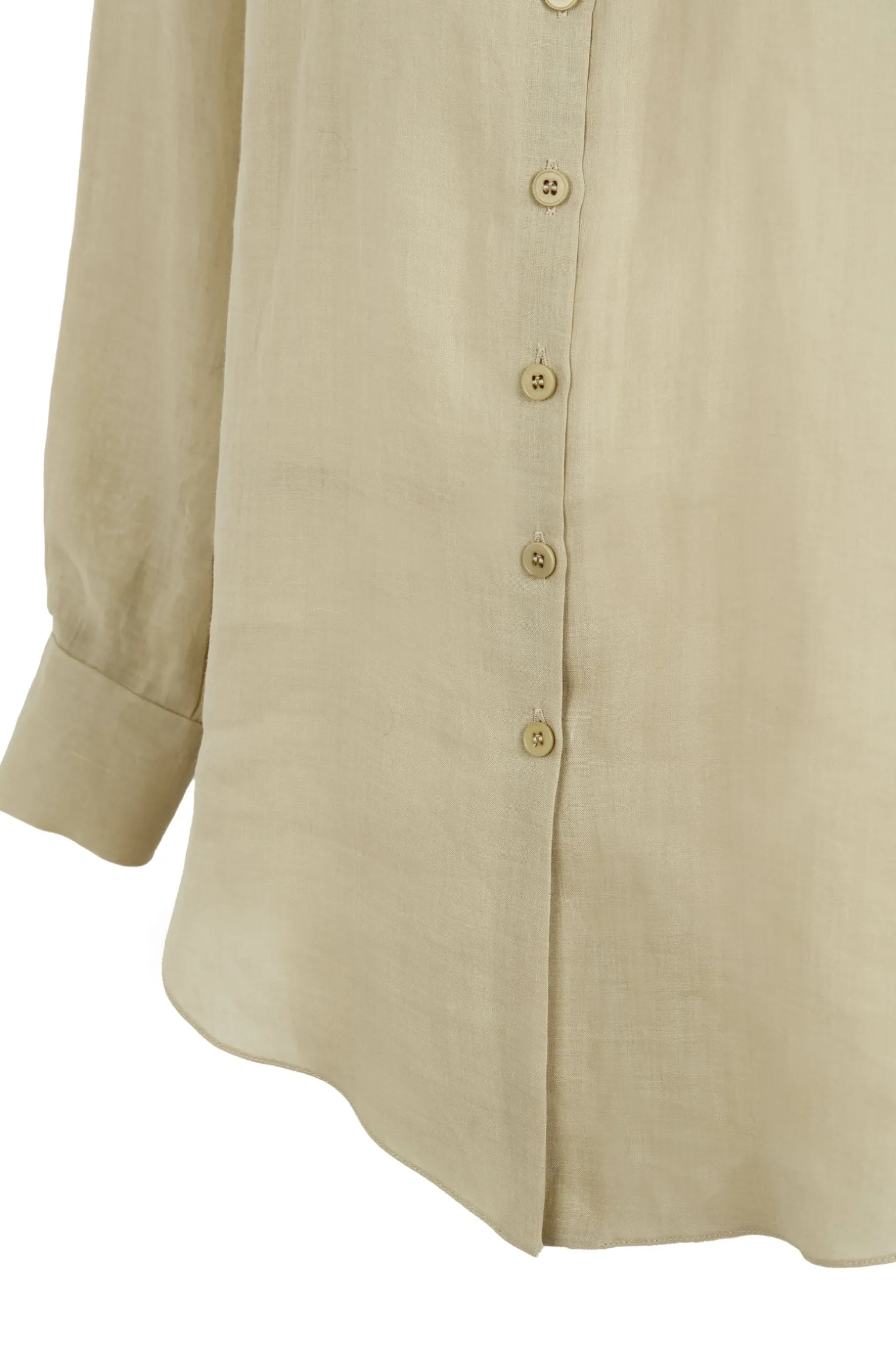 Raoul, light gray ramie shirt