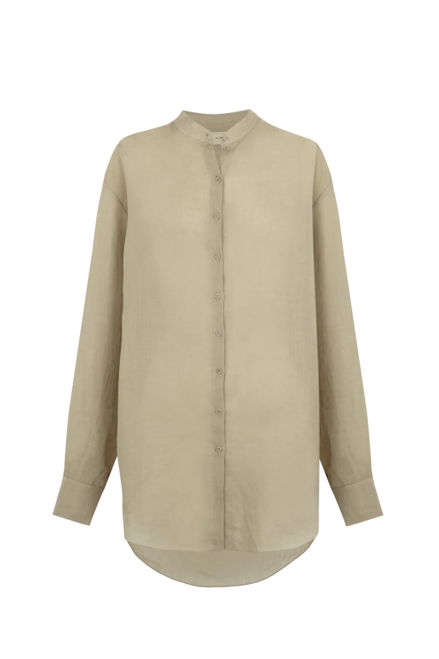 Raoul, sage green ramie shirt