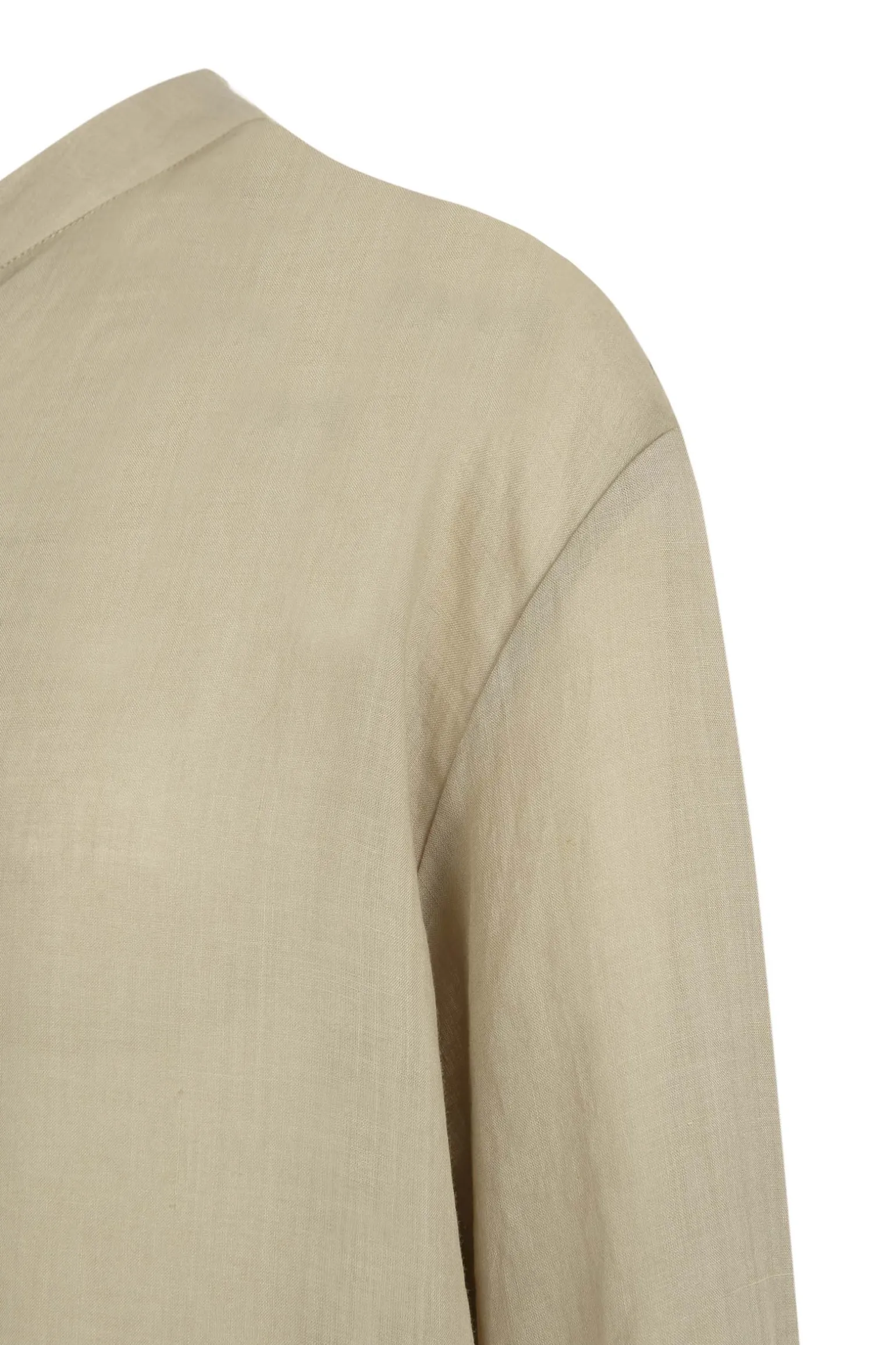 Raoul, sage green ramie shirt