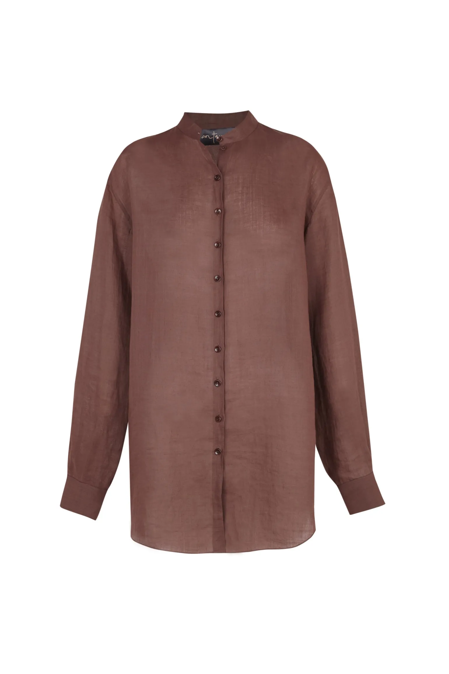 Raoul, shirt in blush ramie