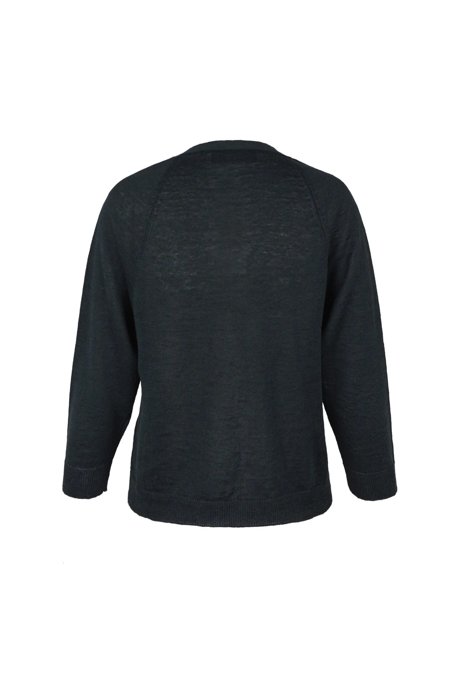Rinen, navy linen cardigan
