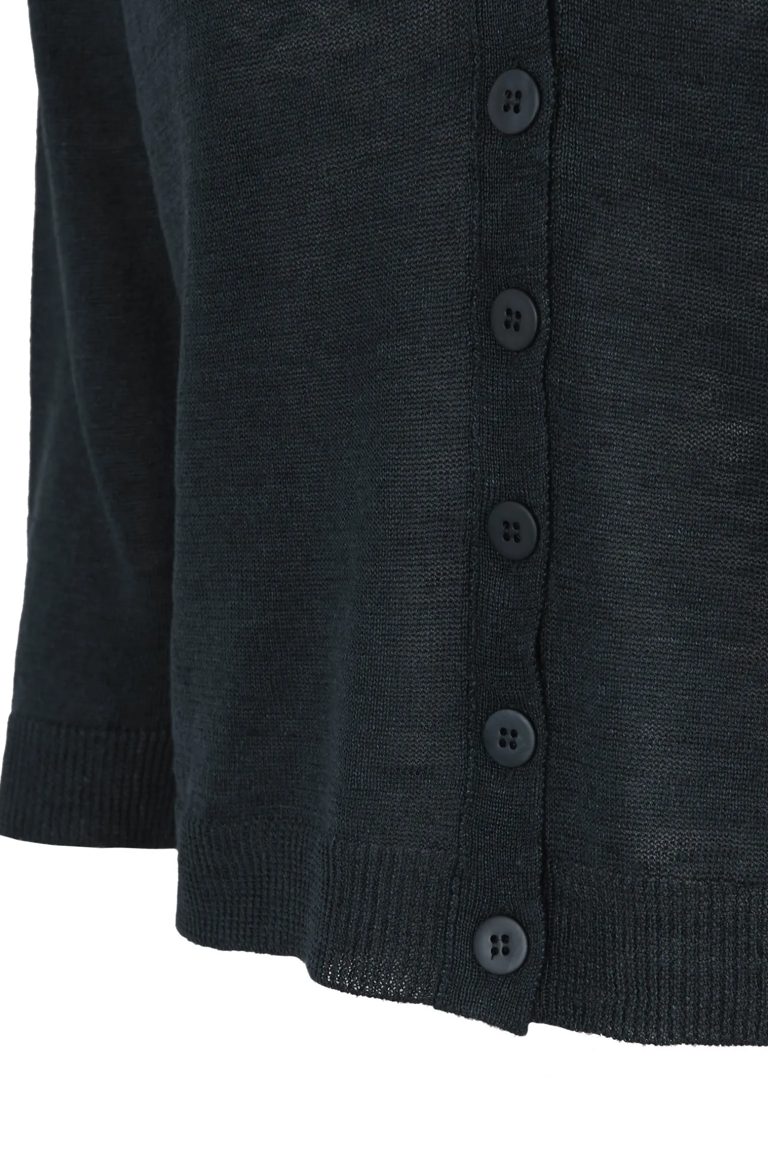 Rinen, navy linen cardigan