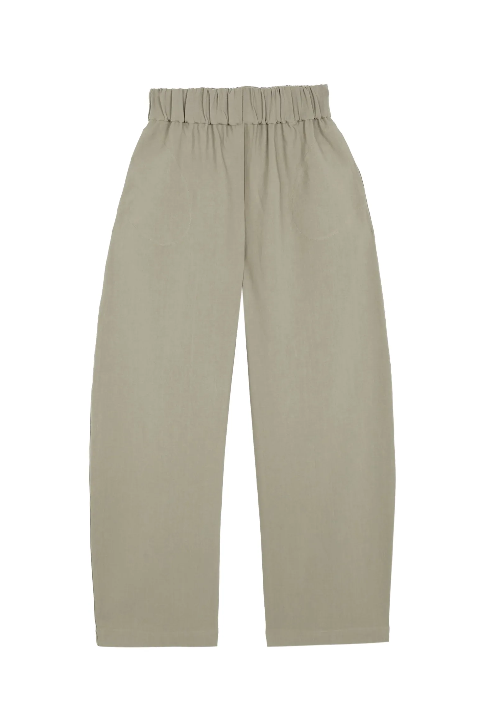 Rocco, gray linen and virgin wool pants