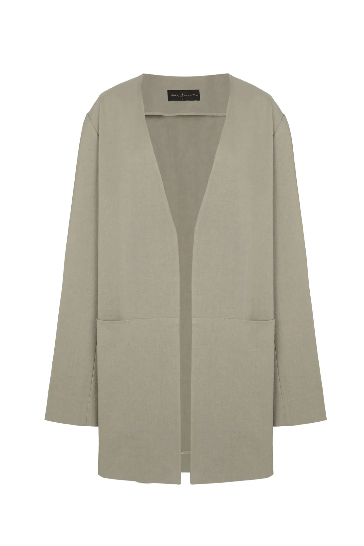 Rocco, jacket in linen and gray virgin wool