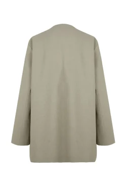 Rocco, jacket in linen and gray virgin wool
