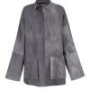 Rocco, lilac maltinto overshirt in linen and wool