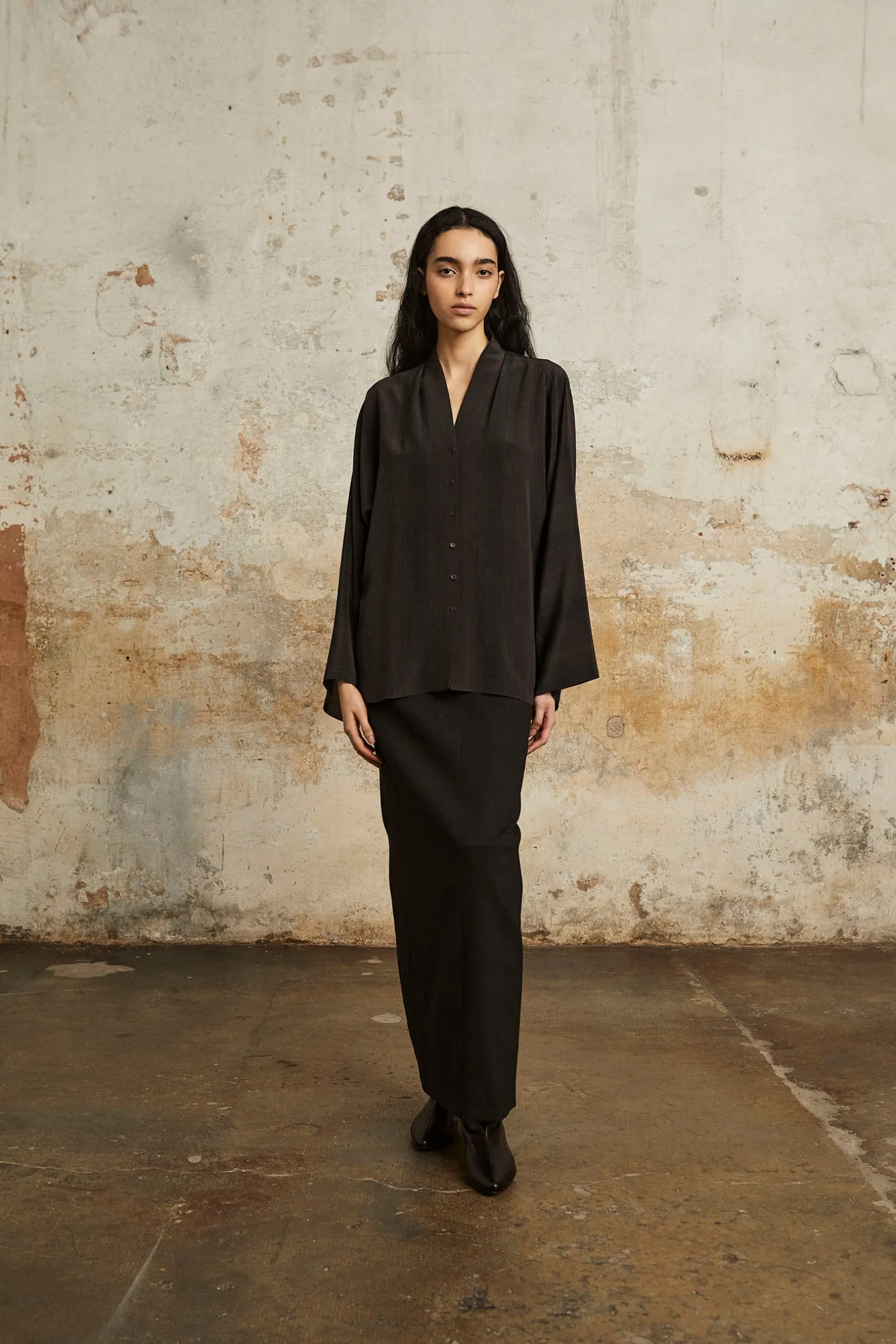 Rocio, silk shirt