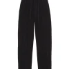 Roisin, black velvet pants
