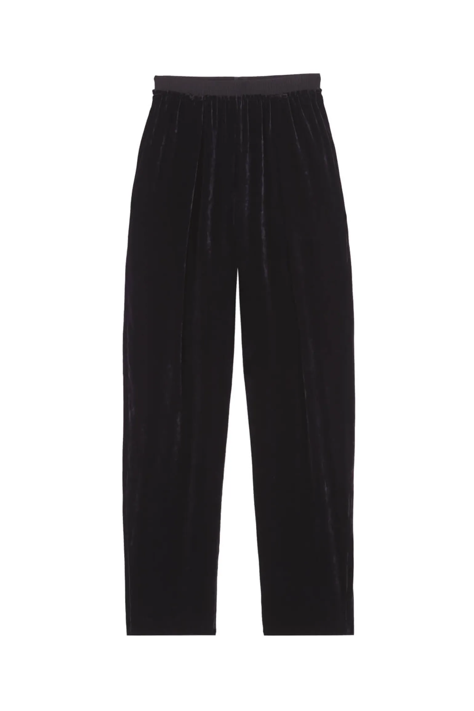 Roisin, black velvet pants