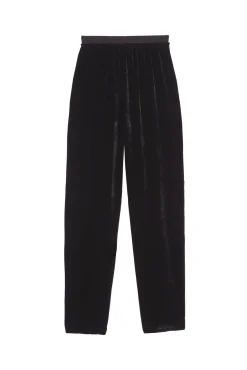 Roisin, black velvet pants