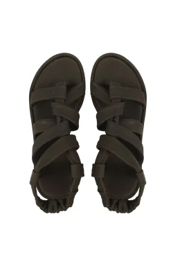 Ryo, dark brown platform sandal