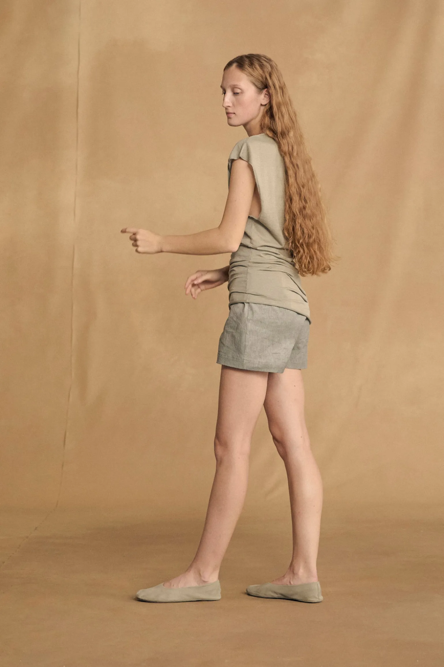 Ryo, maltinto aqua striped shorts