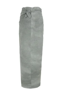 Ryo, maltinto aqua striped skirt