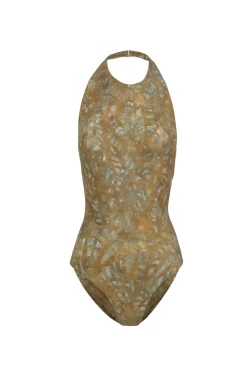 Ryo, trap print swimsuit