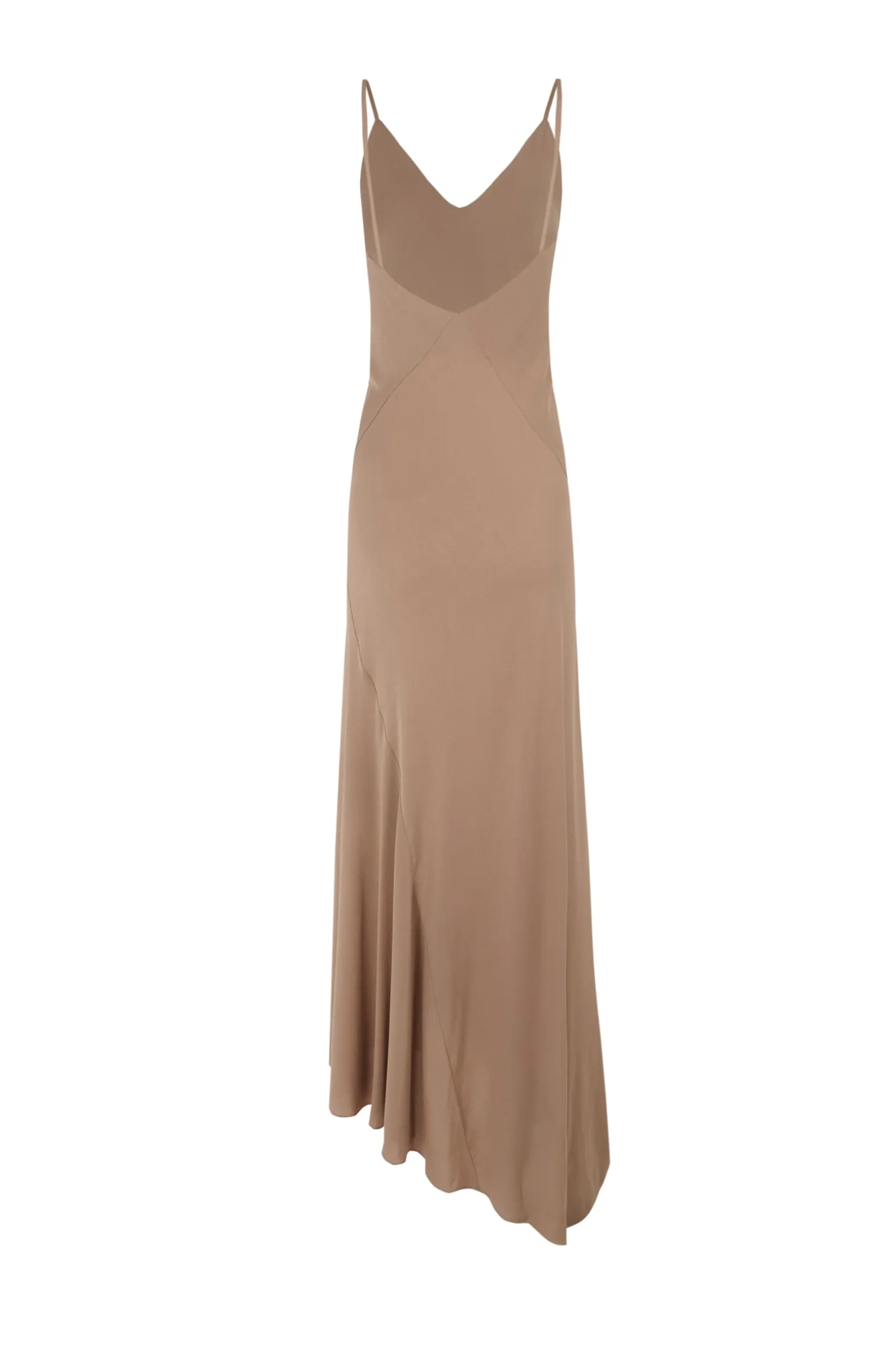 Sabrina, cocoa stretch silk dress