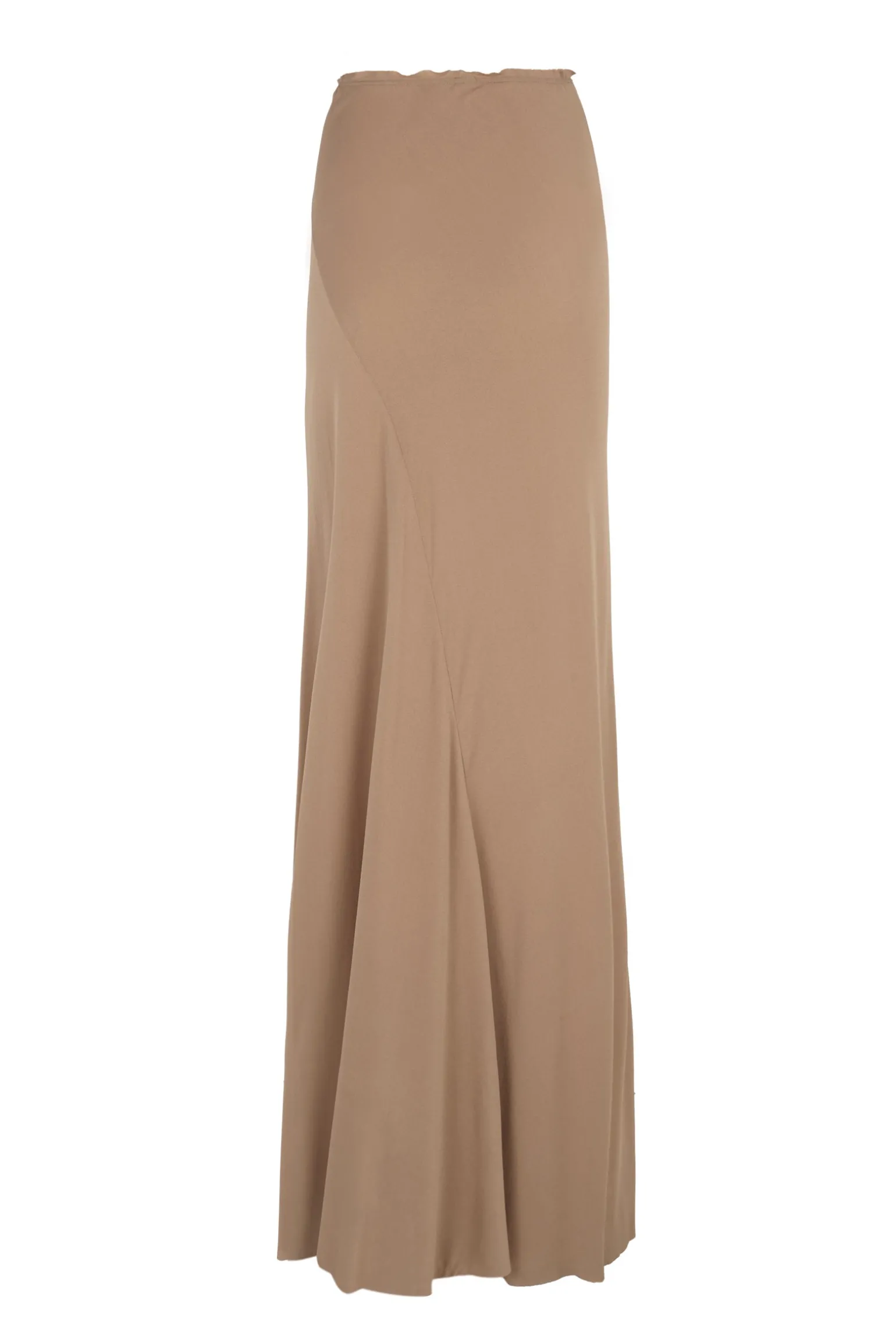 Sabrina, cocoa stretch silk skirt