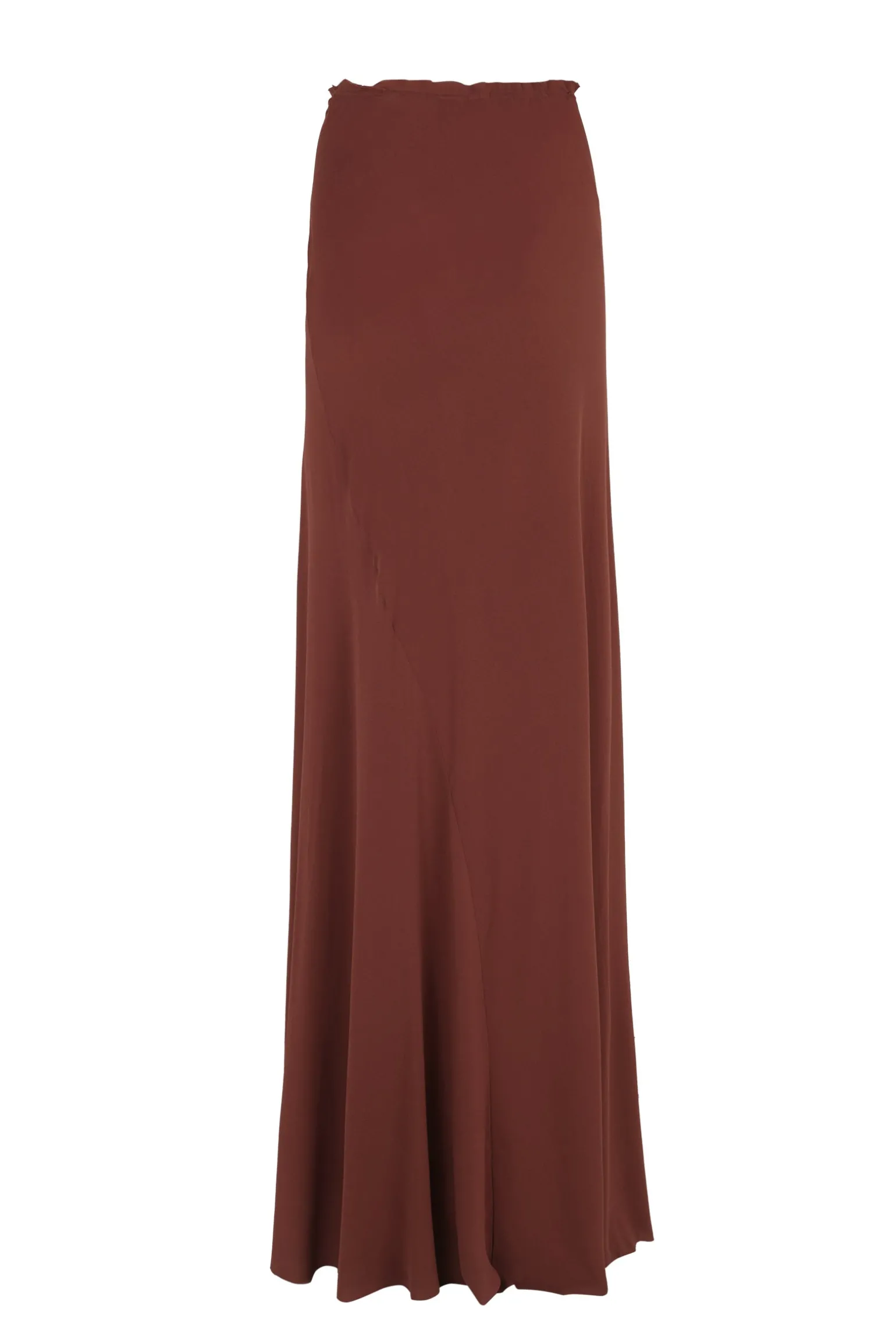 Sabrina, garnet stretch silk skirt