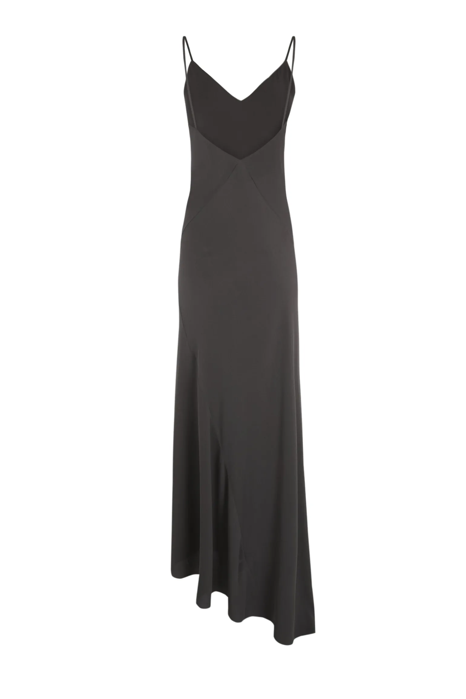 Sabrina, graphite stretch silk dress