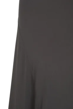 Sabrina, graphite stretch silk dress