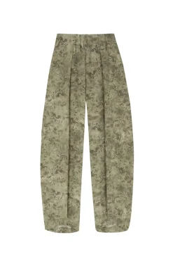 Salma, herba print silk pants