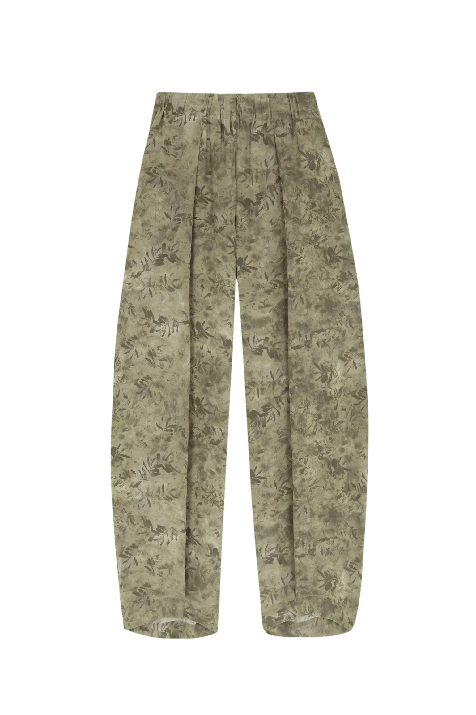 Salma, herba print silk pants