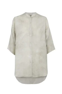 Salome, ash maltinto silk shirt