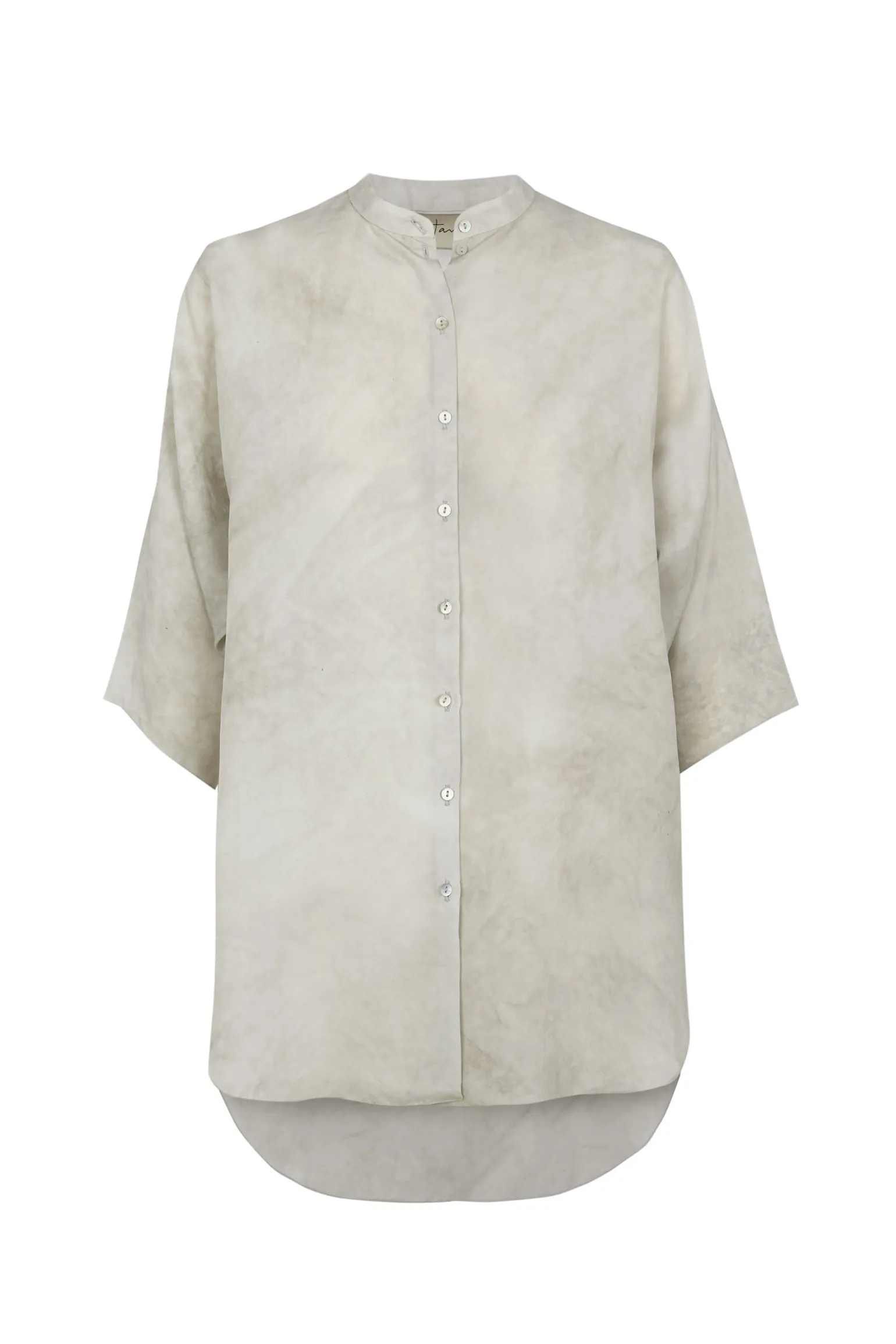 Salome, ash maltinto silk shirt