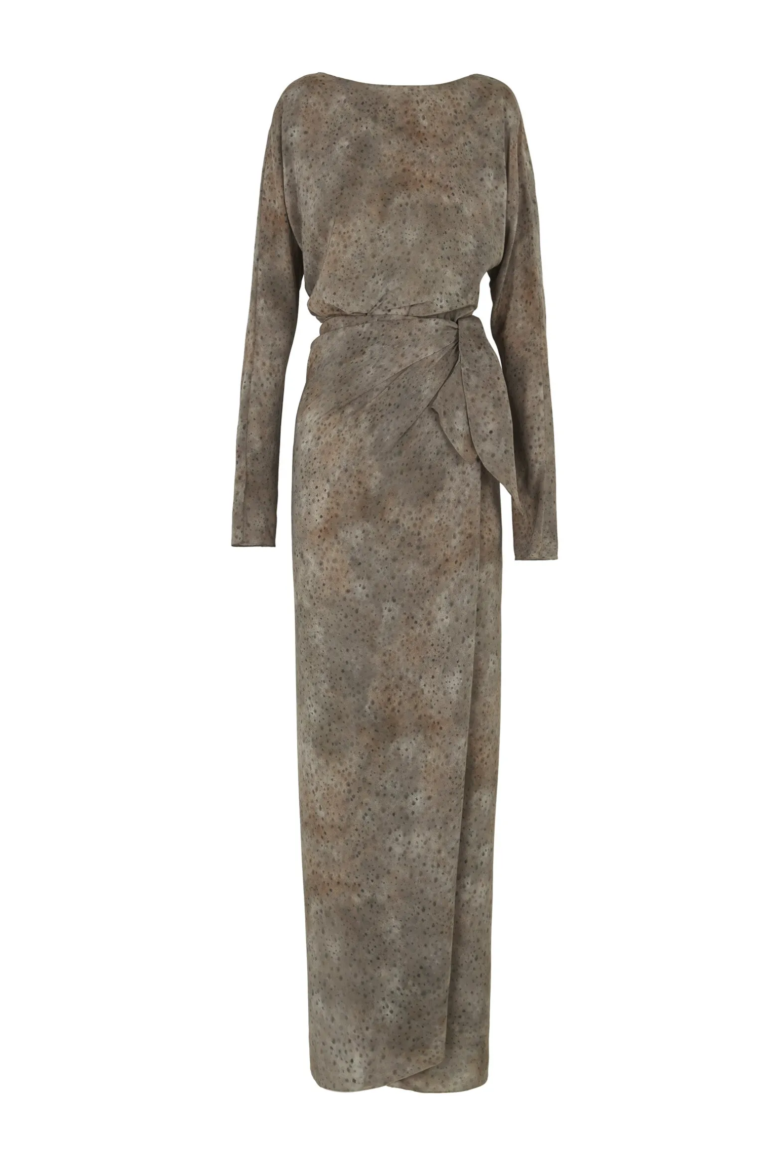 Selenita, dejavu print silk dress