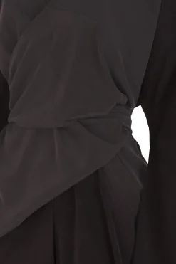 Serp, graphite stretch silk jumpsuit