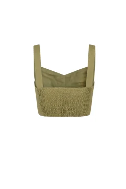 She, pistachio bustier top