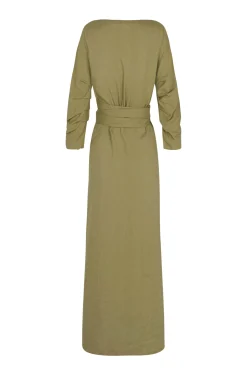 She, pistachio wrap dress