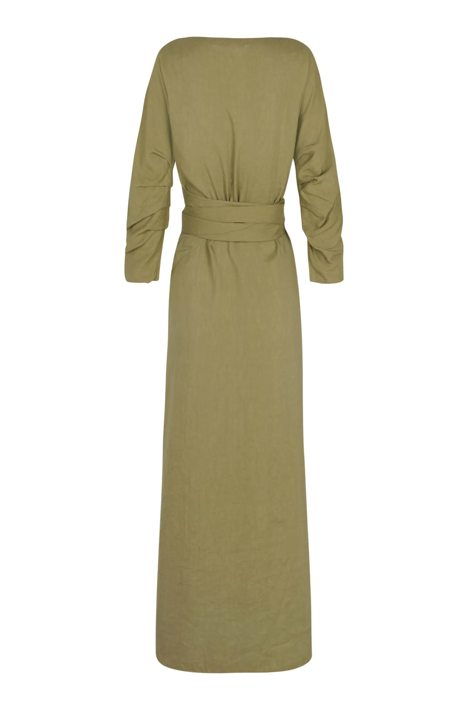She, pistachio wrap dress