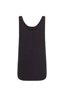 Simona, smoke gray linen and silk top