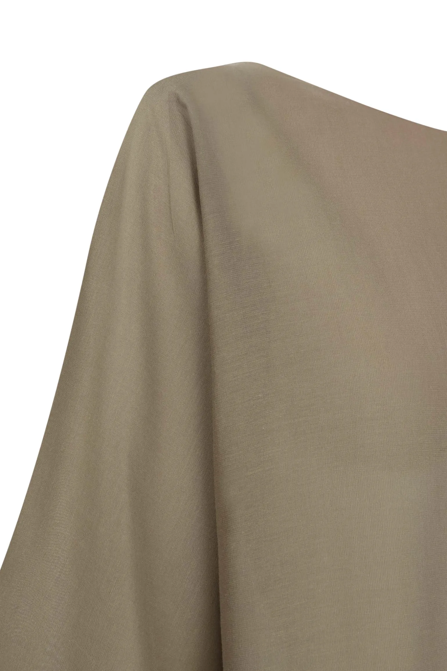Sol, camiseta de voile de algodon verde kaki