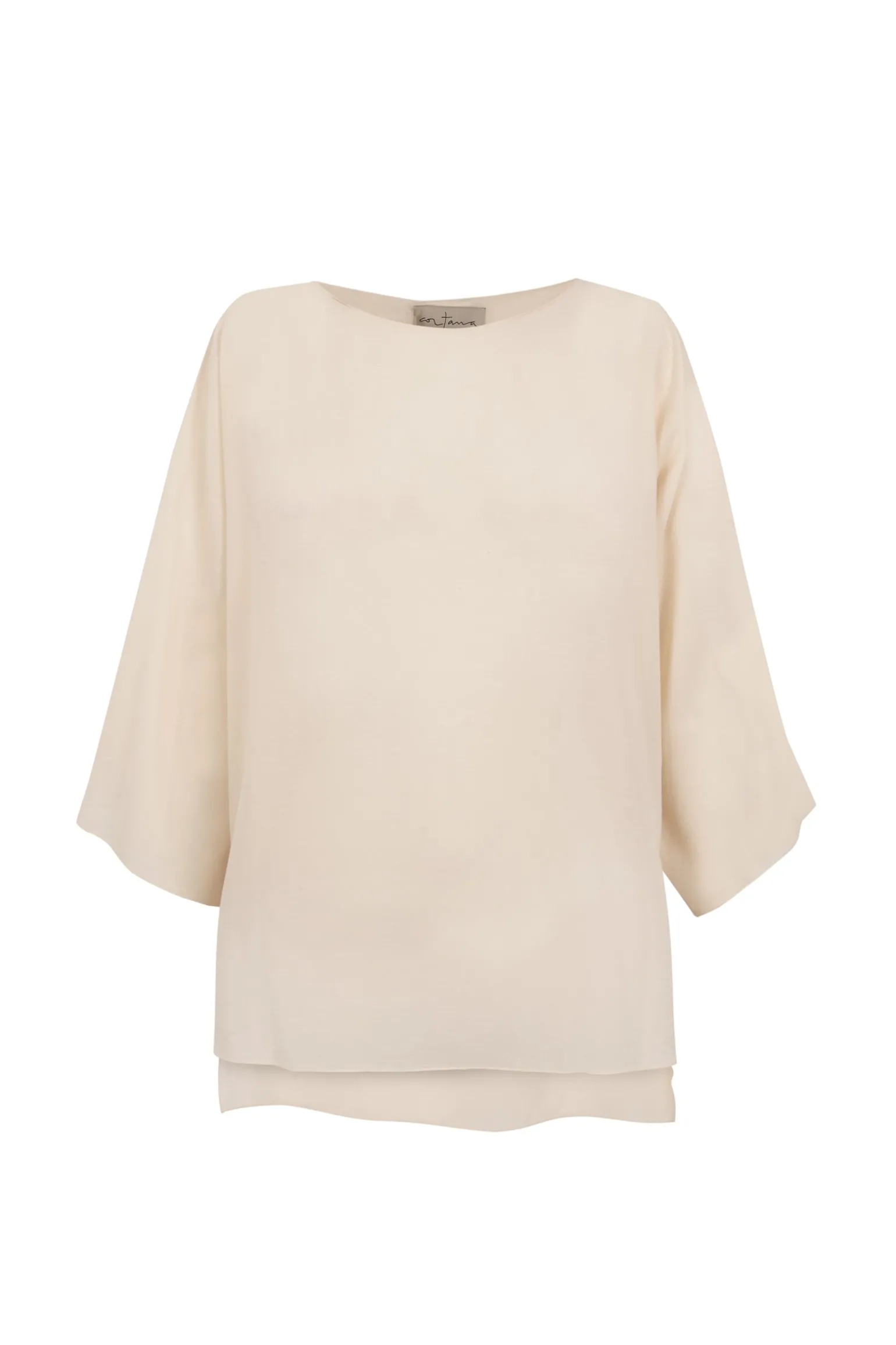 Sol, ivory cotton voile t-shirt