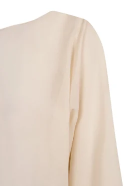 Sol, ivory cotton voile t-shirt