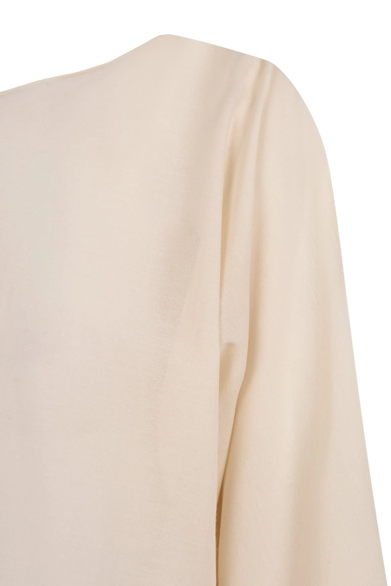Sol, ivory cotton voile t-shirt