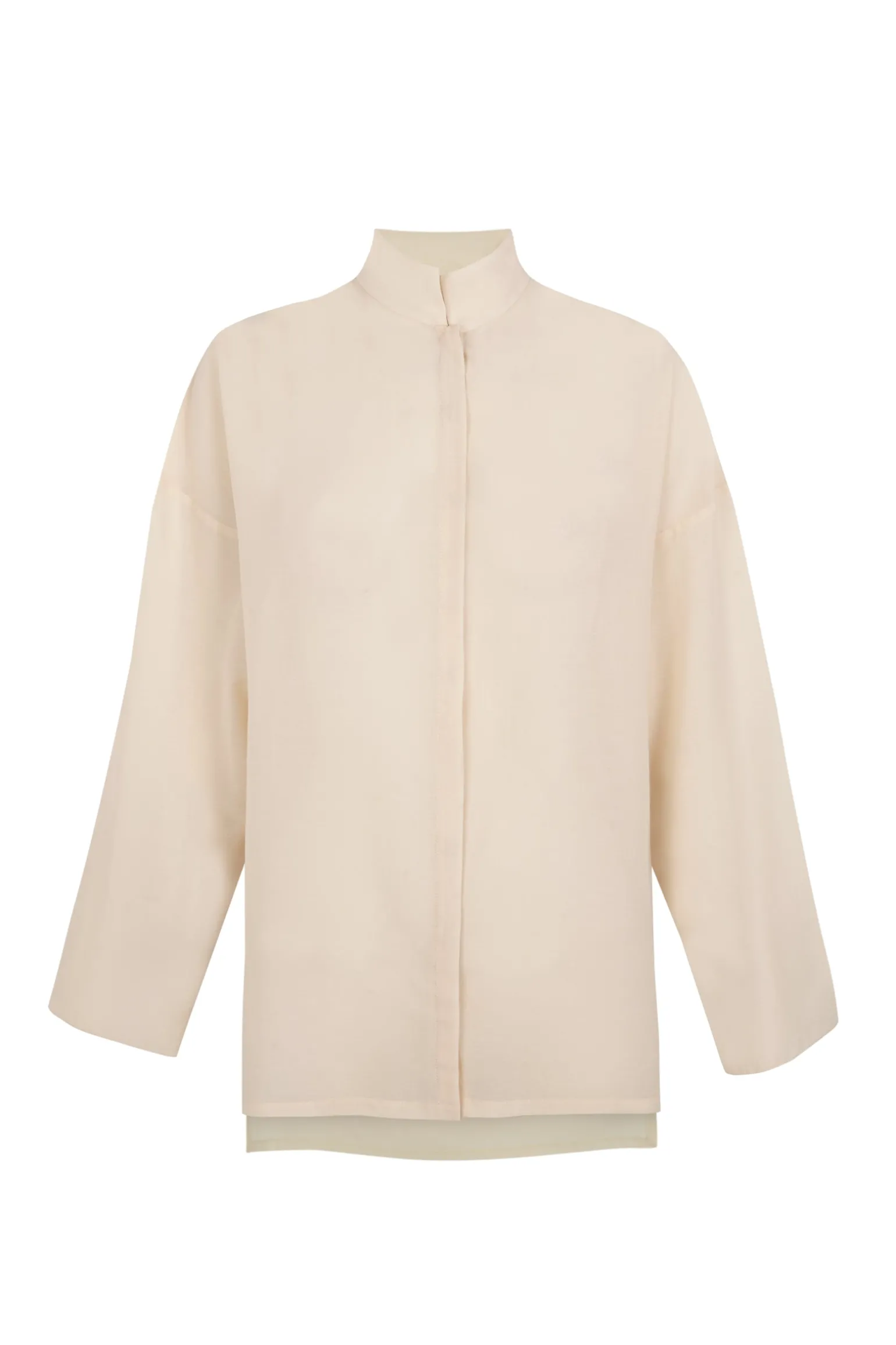 Soles, ivory cotton voile shirt
