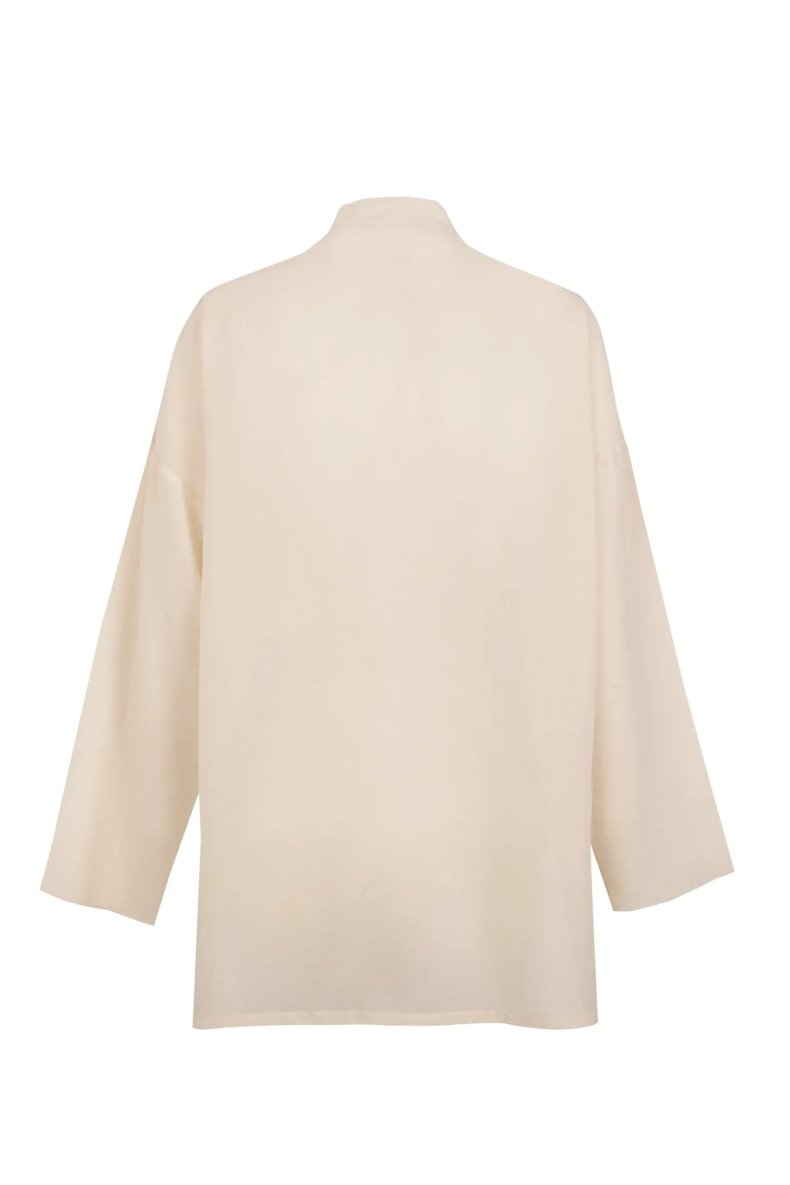 Soles, ivory cotton voile shirt