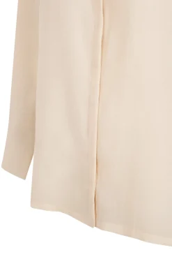 Soles, ivory cotton voile shirt