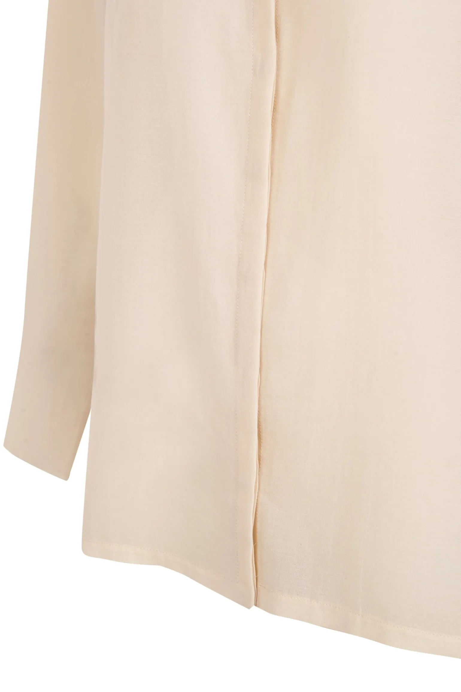 Soles, ivory cotton voile shirt