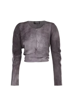 Sparkle, maltinto lilac silk top