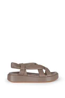 Suro, gray flat sandal