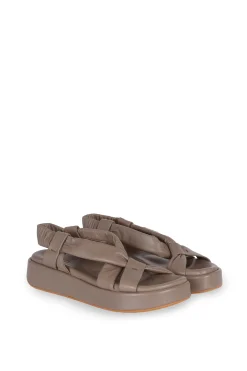 Suro, gray flat sandal