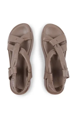 Suro, gray flat sandal