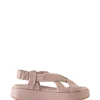 Suro, pink leather sandals