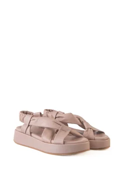 Suro, pink leather sandals