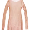 t de tul, tulle top cuivre